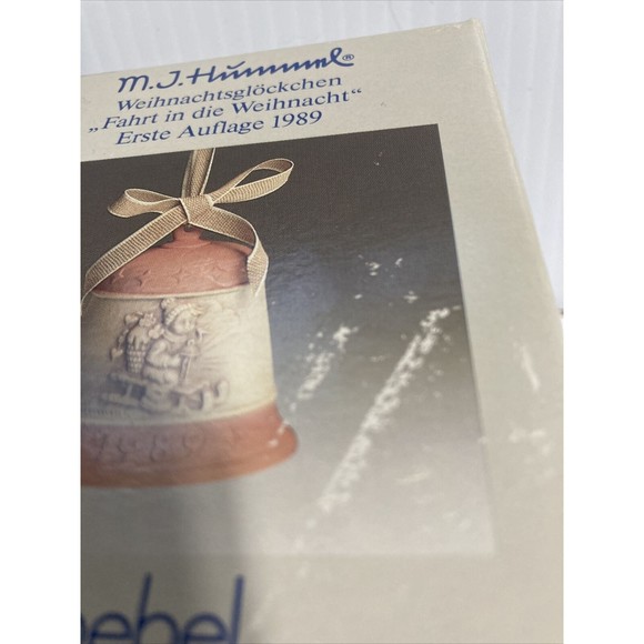 Hummel 1989 Christmas Bell Ride into Christmas 1st Edition Vintage NEW in box - Picture 12 of 13